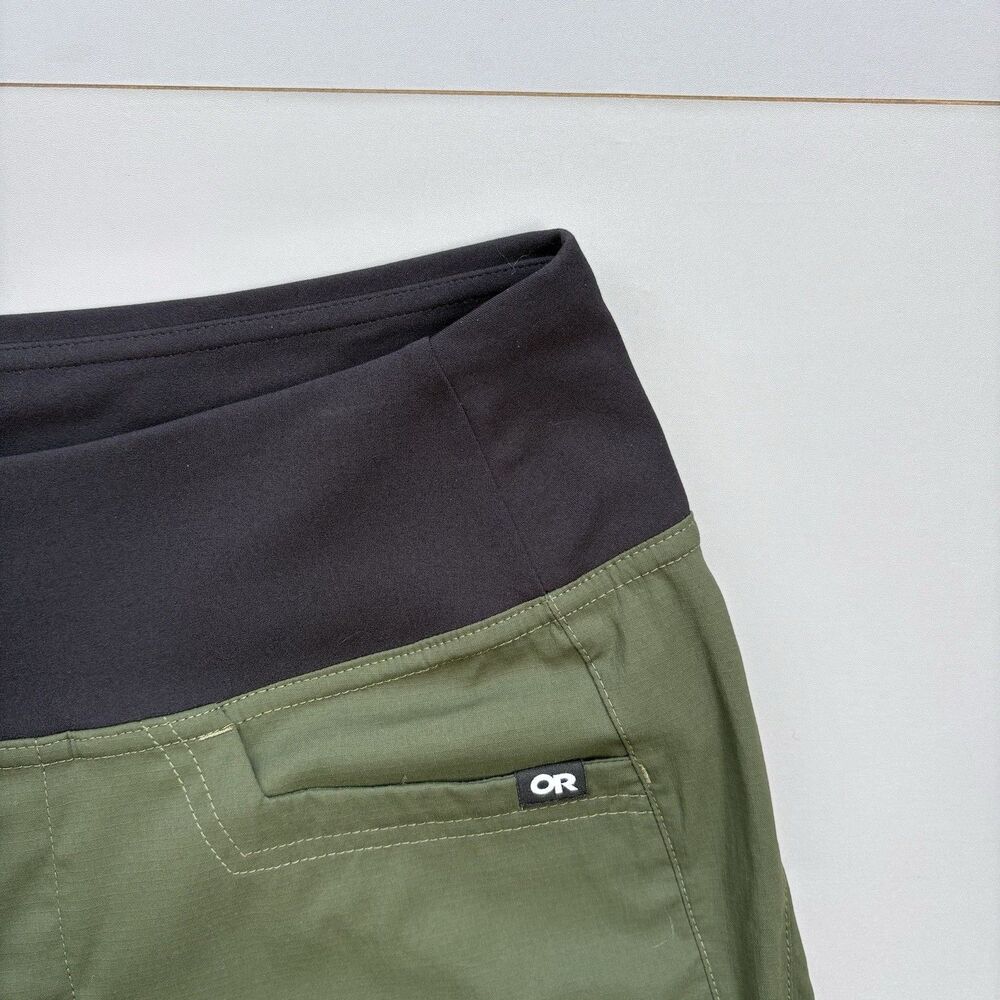 Outdoor Research Olive Green Straight-Leg Women's Pants with Black Waistband - Picture 9 of 12